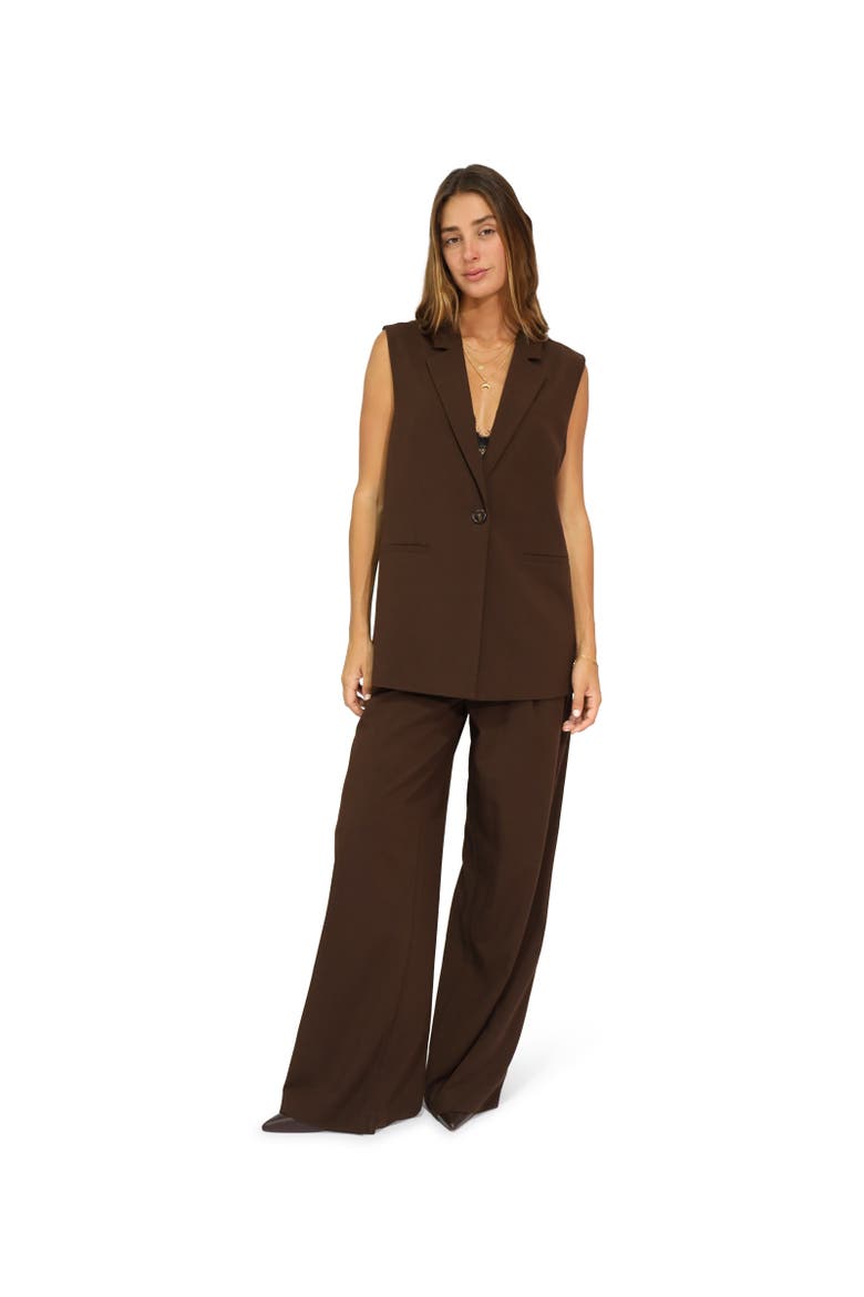 Make It Mine Vest, Alternate, color, Dark Brown
