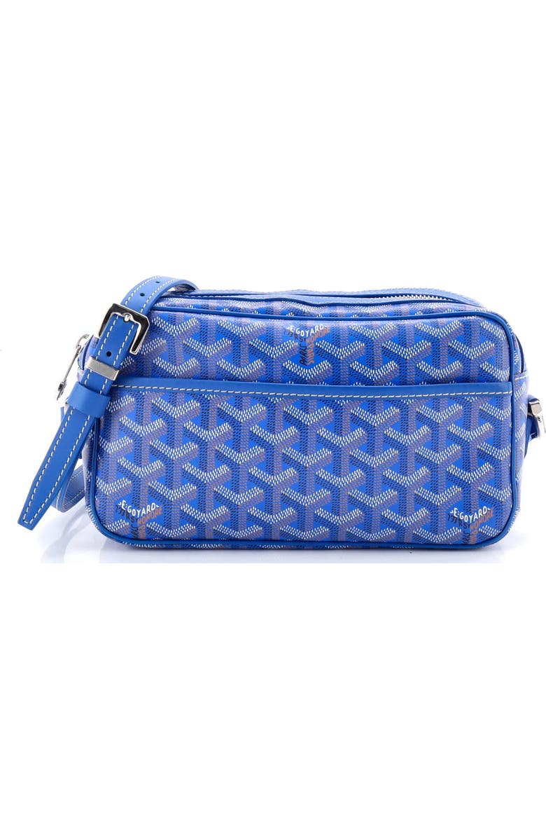 Pre-Owned Goyard Cap Vert Bag Coated Canvas, Main, color, Blue