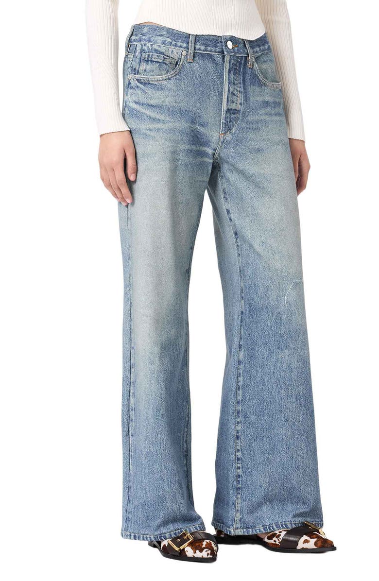 AllSaints Kai Terry Trousers, Alternate, color, Illusion Indigo