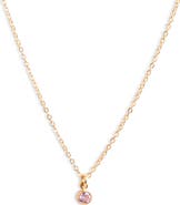 Set & Stones Birthstone Charm Pendant Necklace