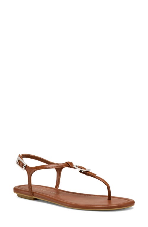 Stuart Weitzman Georgie T-strap Sandal In Bridle Brown