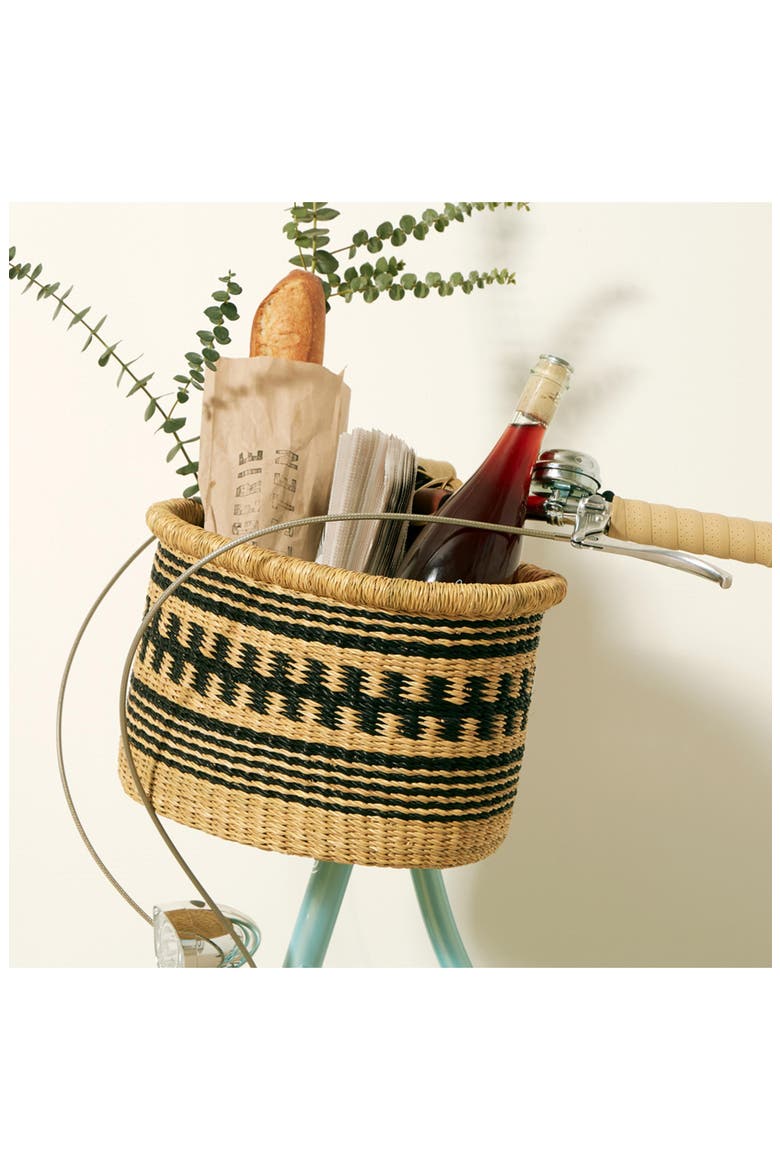 x Baba Tree Large Bicycle Basket, Alternate, color, NATURAL/BLACK