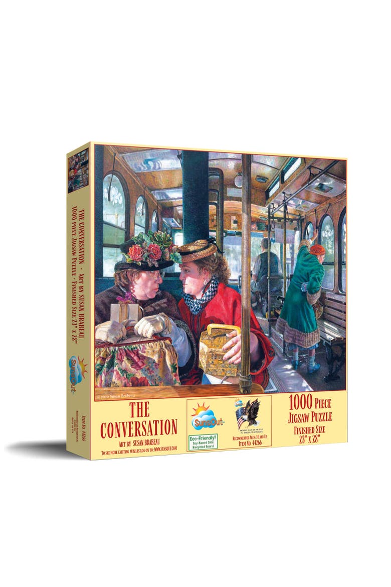 The Conversation 1000 piece Jigsaw Puzzle for Adults, Main, color, Multicolor