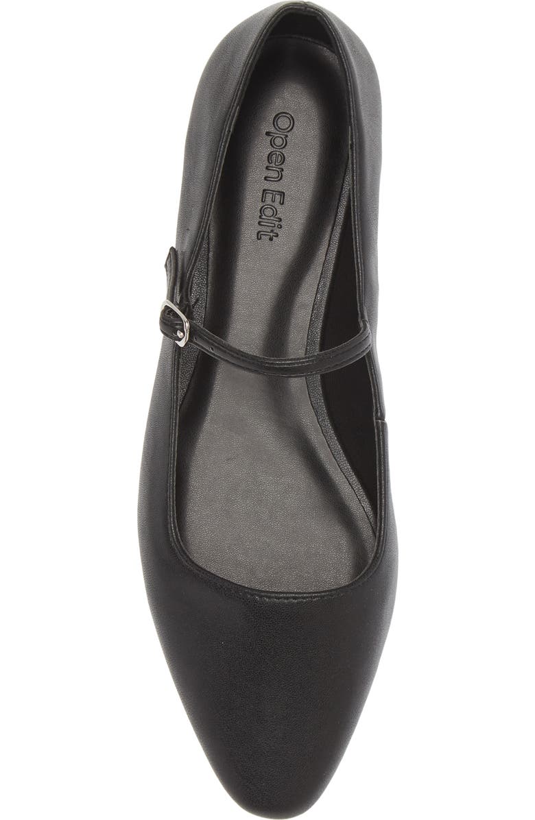 Open Edit Regina Mary Jane Pointed Toe Flat, Alternate, color,