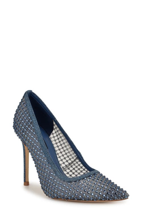 NINE WEST NINE WEST FRESHE CRYSTAL EMBELLISHED PUMP