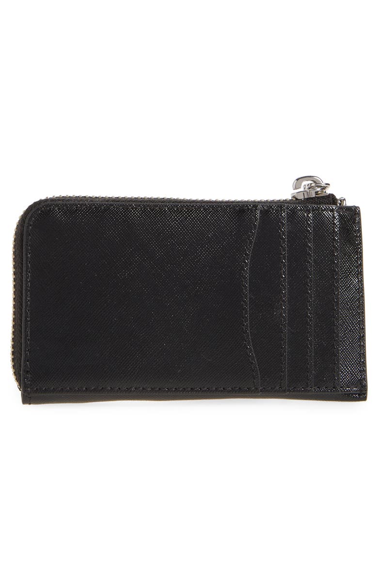 Marc Jacobs Small Zip Card Wallet, Alternate, color, Black