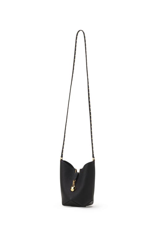Lanvin Catch Nano By Leather Bucket Bag In Black