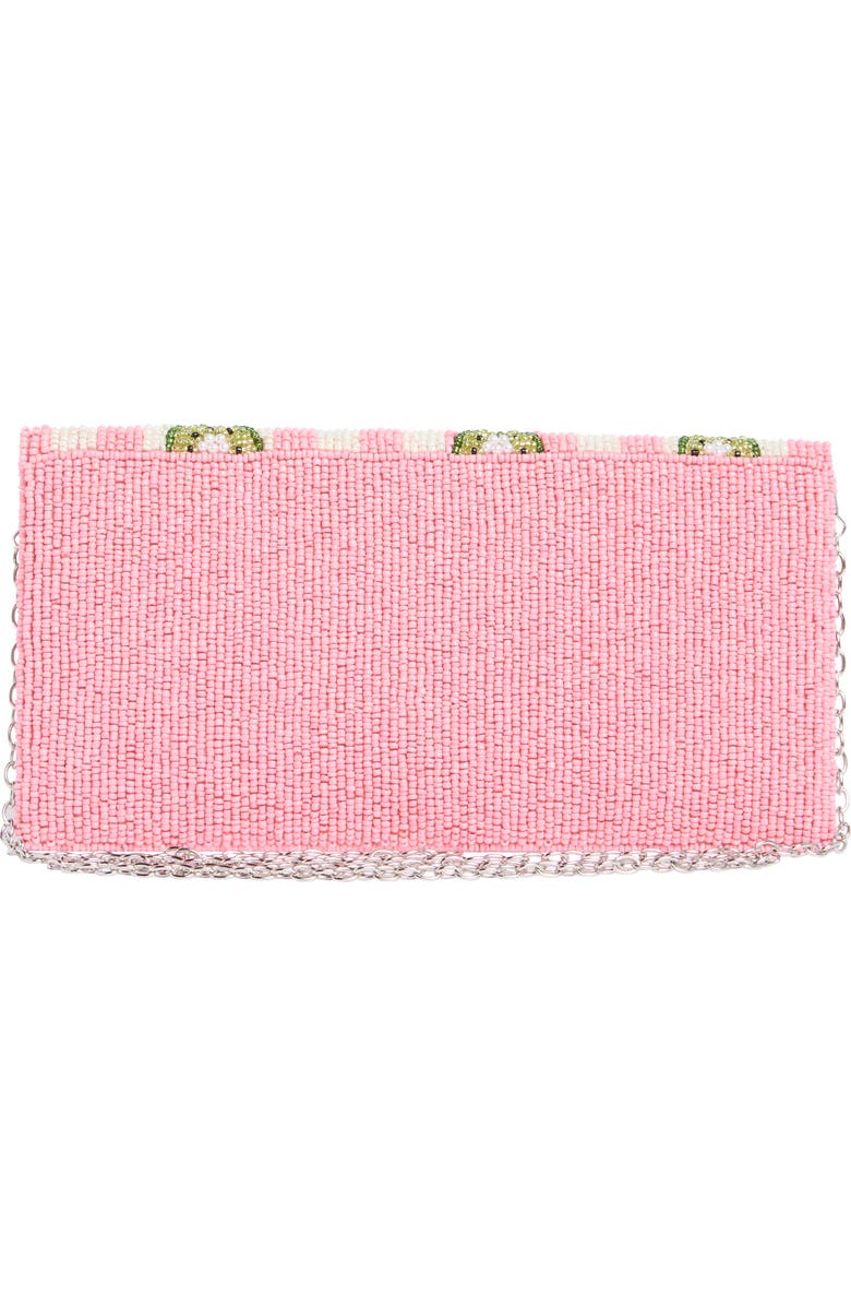 Collection XIIX Beaded Striped Kiwi Clutch, Alternate, color, Striped Kiwi
