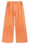 selected Orange And Ivory Gingham