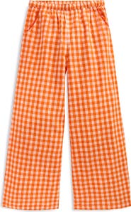 Mini Boden Kids' Gingham Cotton Pants