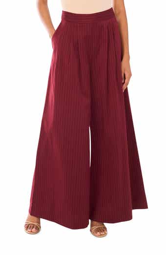Parker Pinstripe Wide Leg Pants
