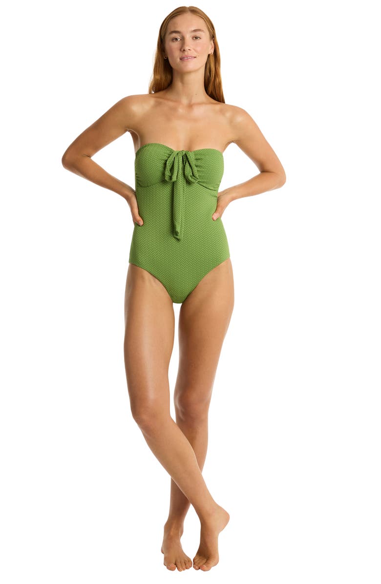Sea Level Nouveau Convertible Halter One-Piece Swimsuit, Alternate, color, 