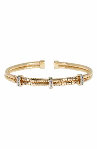 MESHMERISE Diamond Twist Cuff Bracelet - 0.15 ctw