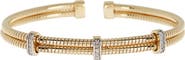 MESHMERISE Diamond Twist Cuff Bracelet - 0.15 ctw