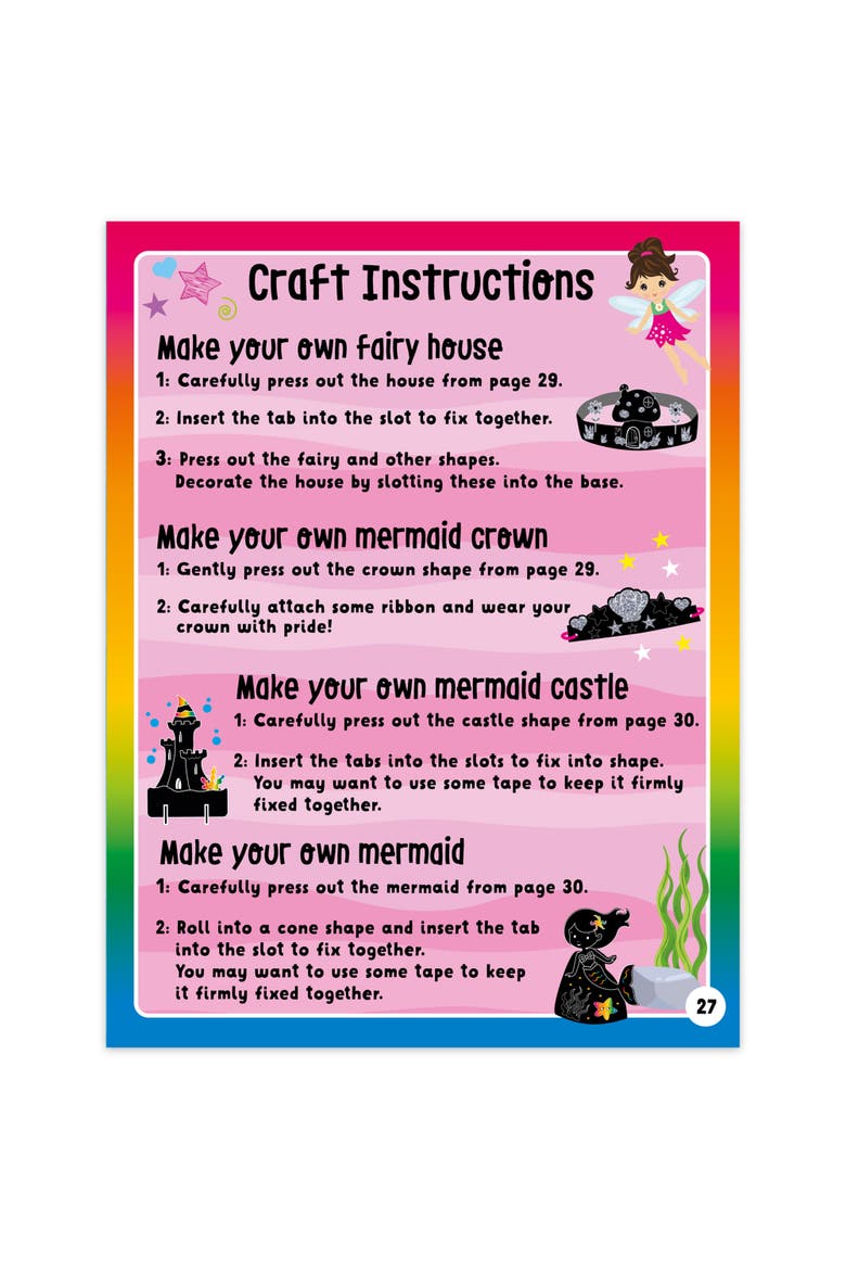 Scratch & Glitter Activity Book, Alternate, color, Multicolored