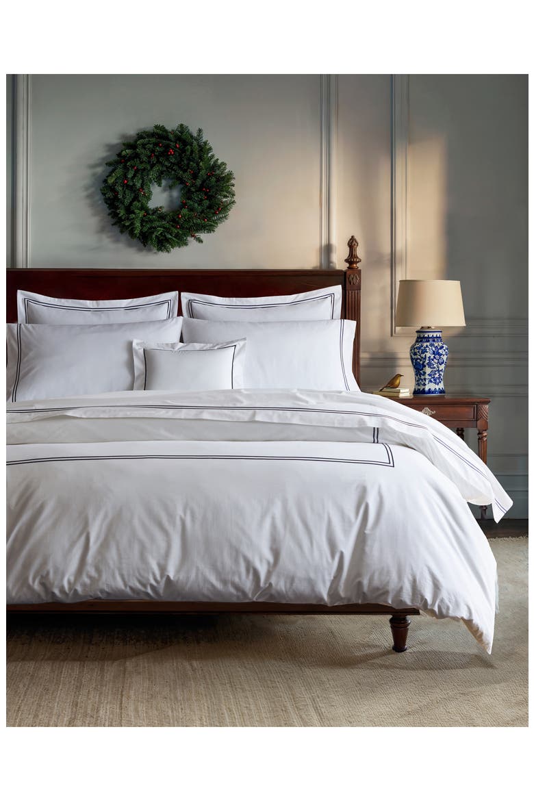 Signature Collection Duvet Cover & Shams Set, Alternate, color, WHITE