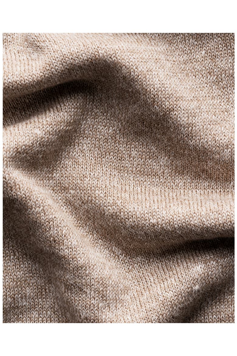 Linen & Cotton Fine Knit Polo, Alternate, color, LIGHT BEIGE