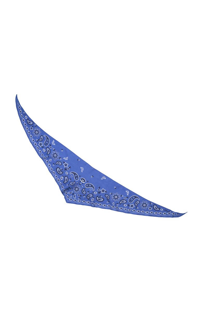 Echo Bandana Triangle Scarf, Alternate, color, Ultramarine