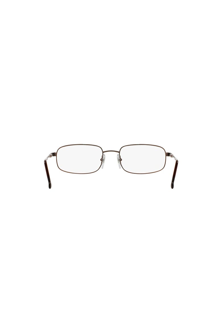 51mm Rectangle optical glasses, Alternate, color, Brown