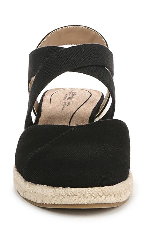 LIFESTRIDE LIFESTRIDE KIMBALL SLINGBACK ESPADRILLE PLATFORM WEDGE 