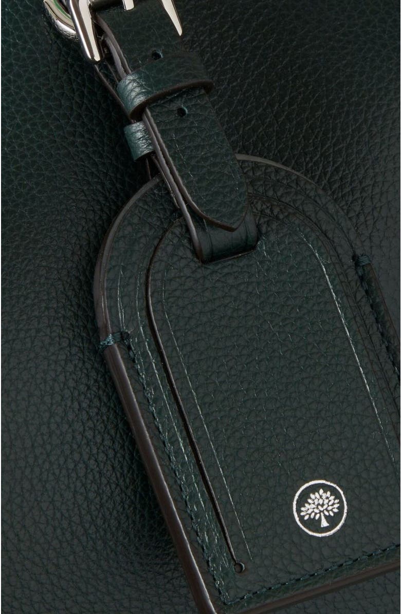 Mulberry Heritage Leather Medium Clipper Duffle, Alternate, color, Mulberry Green