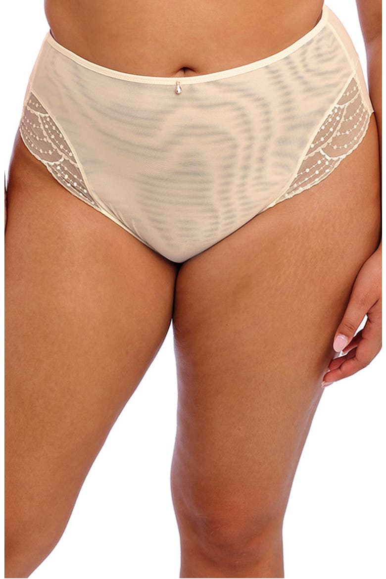 Priya Full Figure High Waist Briefs, Alternate, color, VANILLA