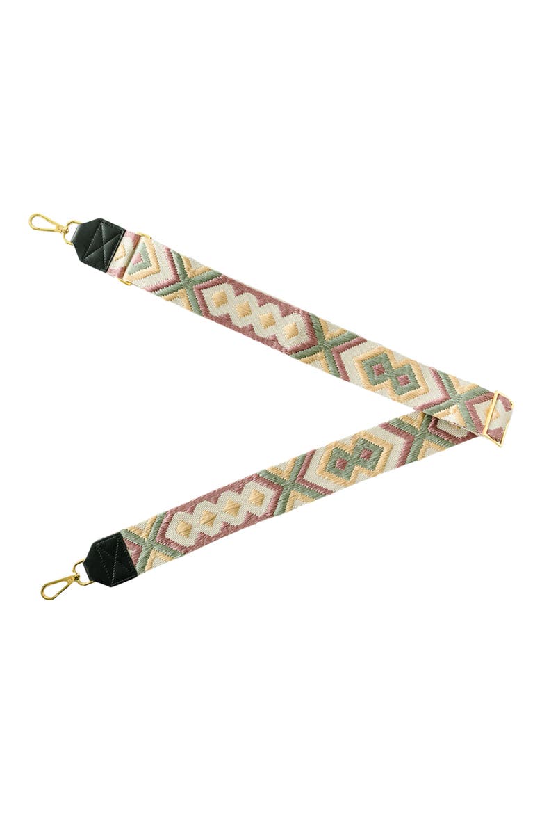Hip Seat Carrier + Crossbody Strap Set, Alternate, color, OLIVE/ EMBROIDERED PINK