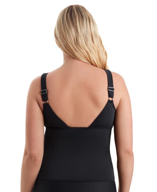 Shapesolver Sport Scoopneck Chlorine Resistant Tankini Swimsuit Top