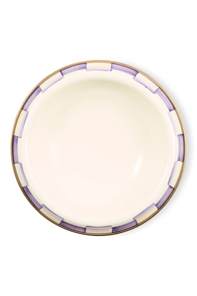Large Courtly Check Pet Dish, Alternate, color, PURPLE