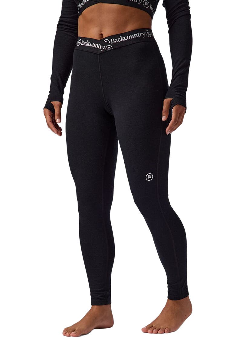 Cedars Rws Merino Lt-Wt Baselayer V-Waist Bottom - Women's, Main, color, Black