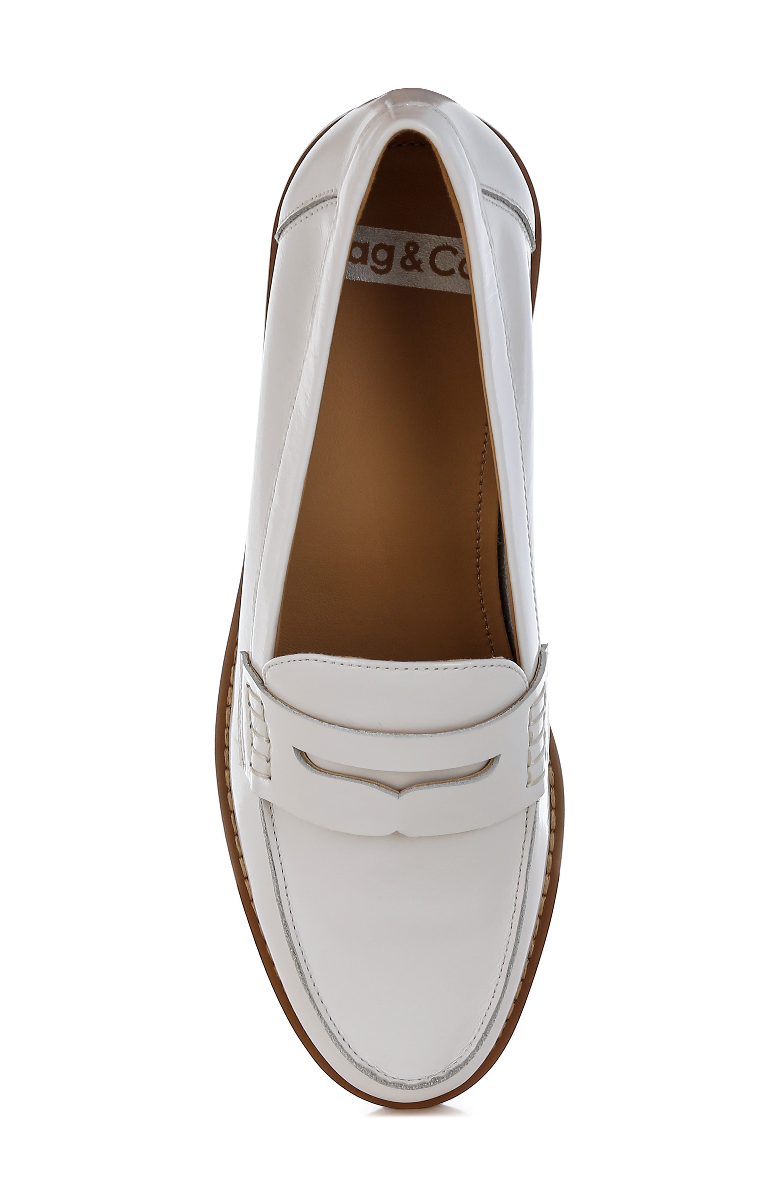 Rag & Co Roxana Penny Loafer, Alternate, color, White