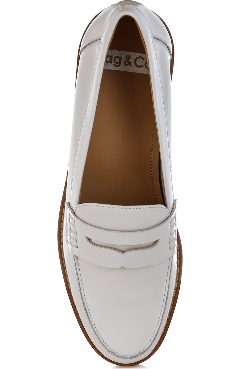 Rag & Co Roxana Penny Loafer, Alternate, color, White