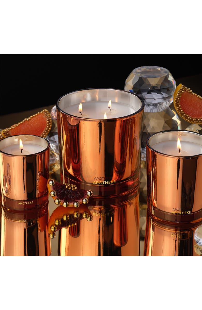 APOTHEKE Sea Salt Grapefruit Three-Wick Scented Candle, Alternate, color, Orange