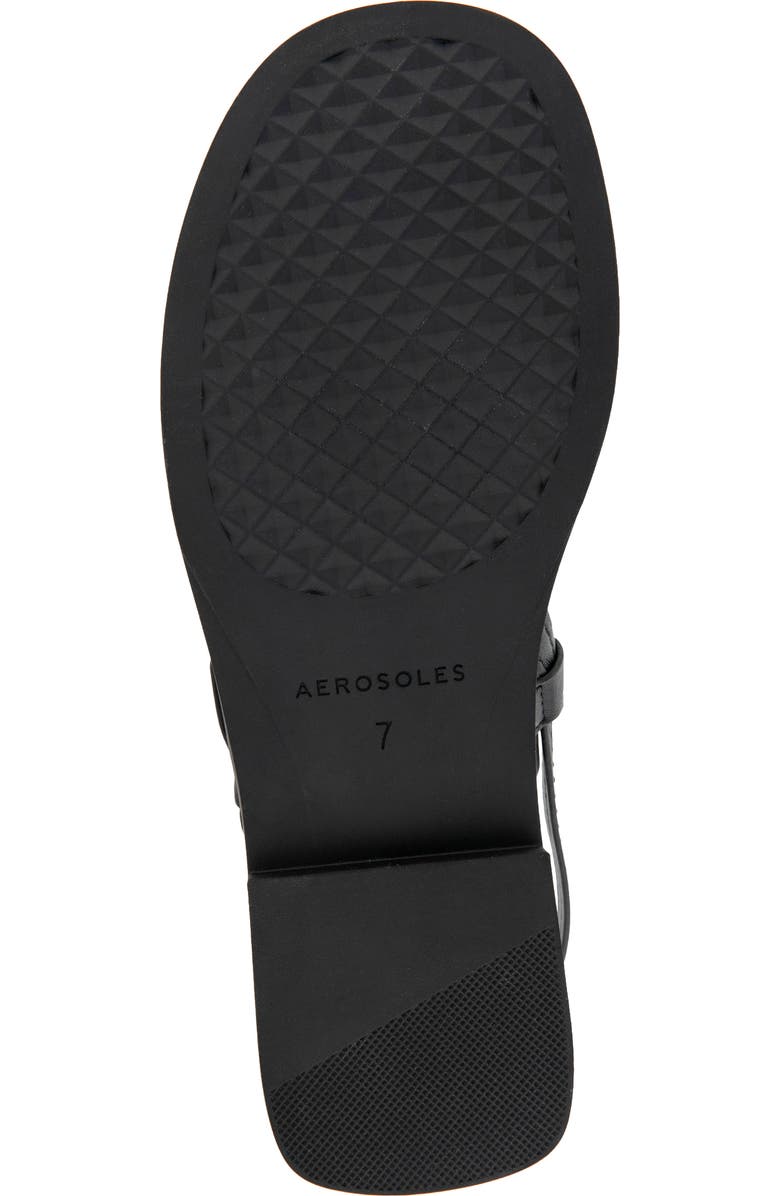 Aerosoles Carole Slingback Sandal, Alternate, color, Black Perf Faux Leather