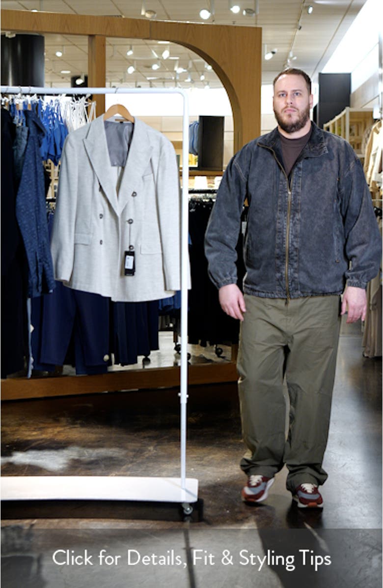 Heston Double Breasted Cotton & Cashmere Sport Coat, sales video thumbnail