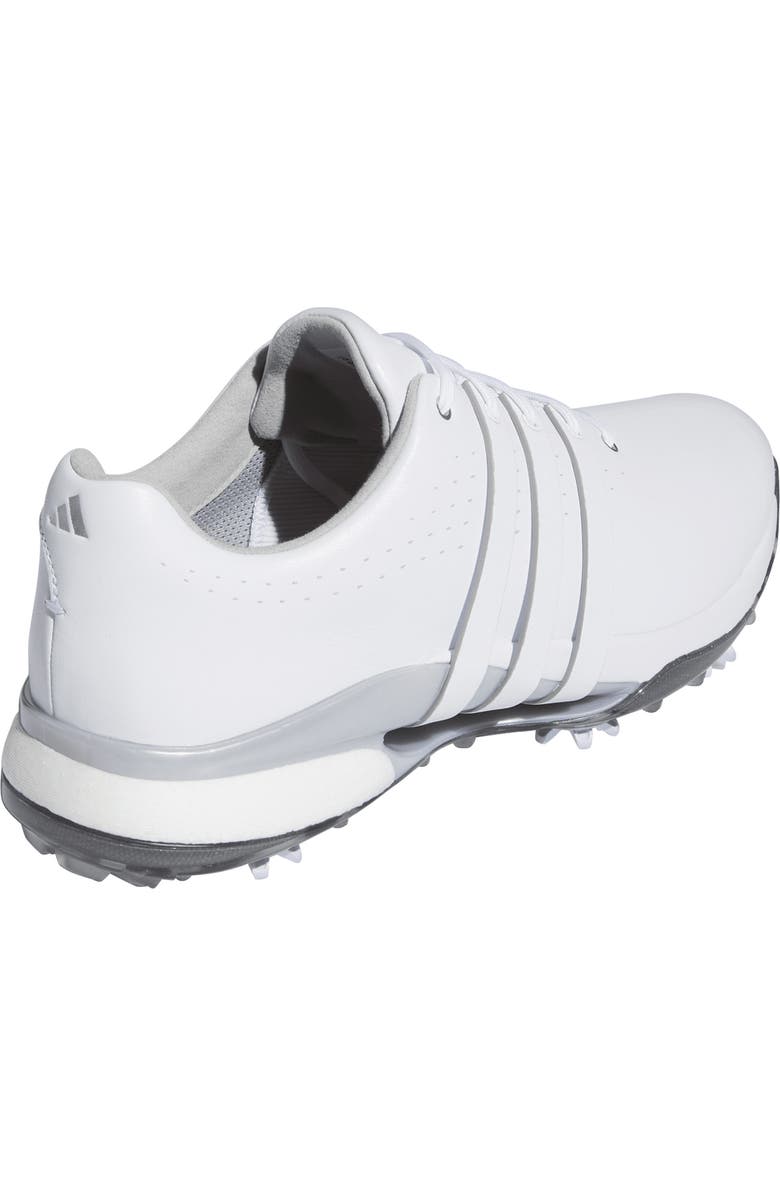 adidas Tour360 24 Golf Shoe, Alternate, color, White/ White/ Silver Metallic