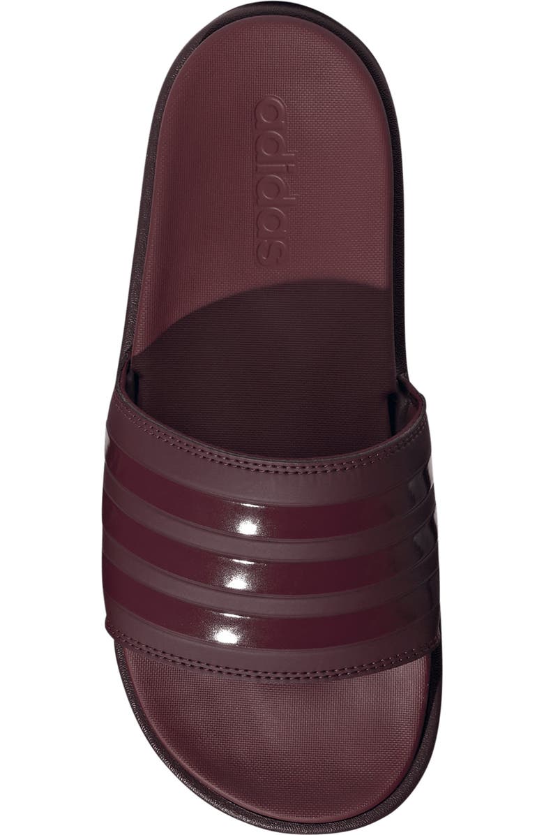 adidas Adilette Platform Slide Sandal, Alternate, color, Maroon/ Maroon/ Shadow Red