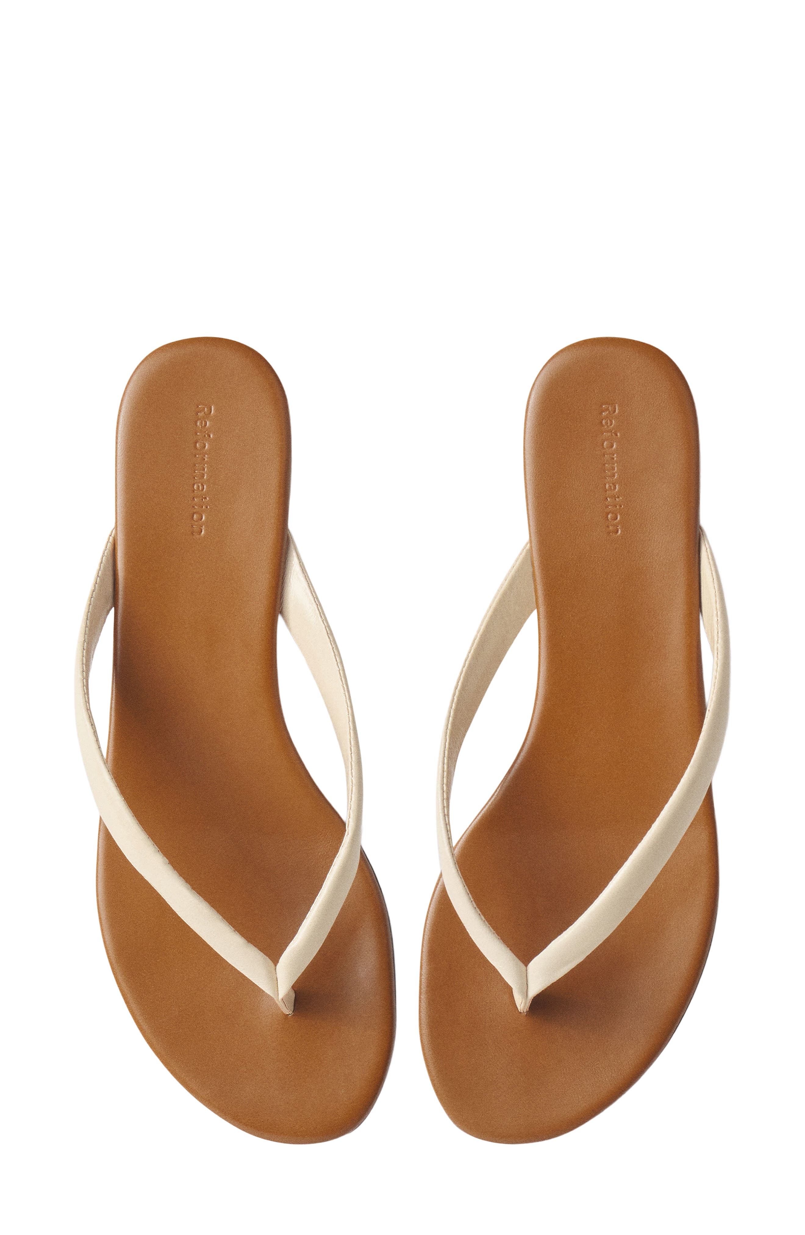 Amelia Flip Flop, Alternate, color, TOFFEE ALMOND LEATHER