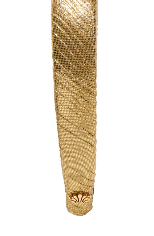 Lele Sadoughi Charlotte Crinkled Headband In Brown