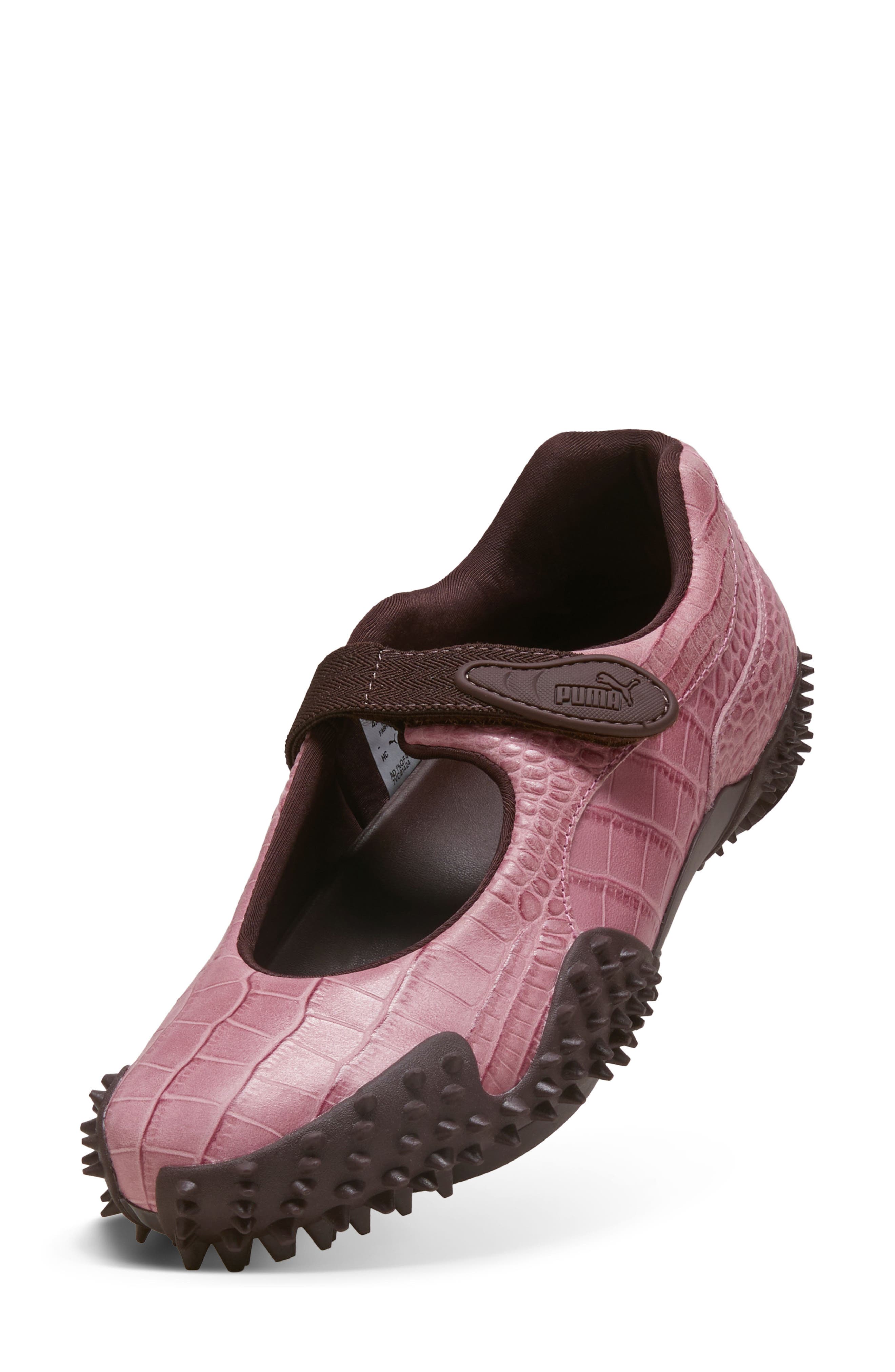 Mostro Fey Croc Sneaker, Alternate, color, POISED PINK/ CHOCOLATE BROWN