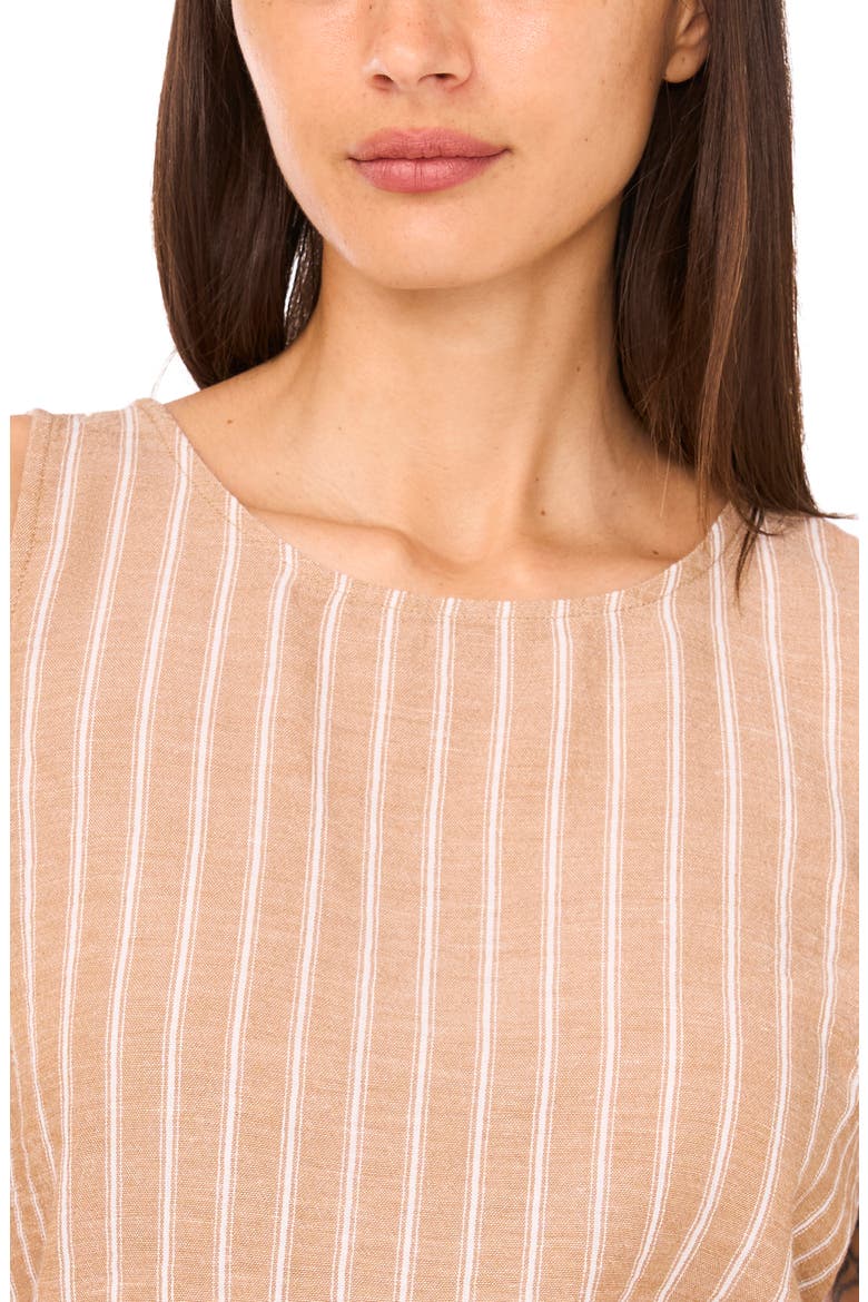Stripe Tank & Shorts Set, Alternate, color, BEIGE/WHITE