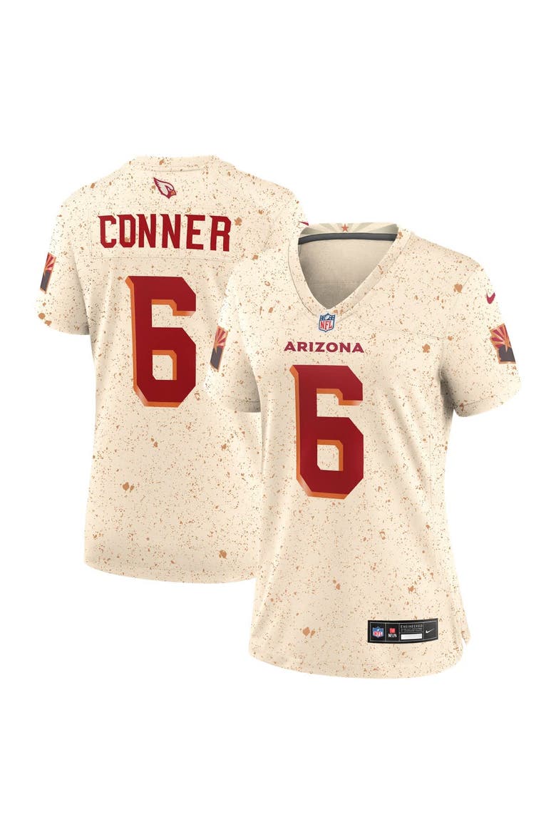 Women's Nike James Conner Natural Arizona Cardinals 2025 Rivalries Collection Game Jersey, Main, color, Natural