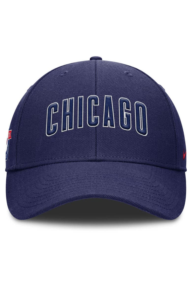 Men's Nike Navy Chicago Cubs Rise Gaberdine Adjustable Hat, Alternate, color, Navy