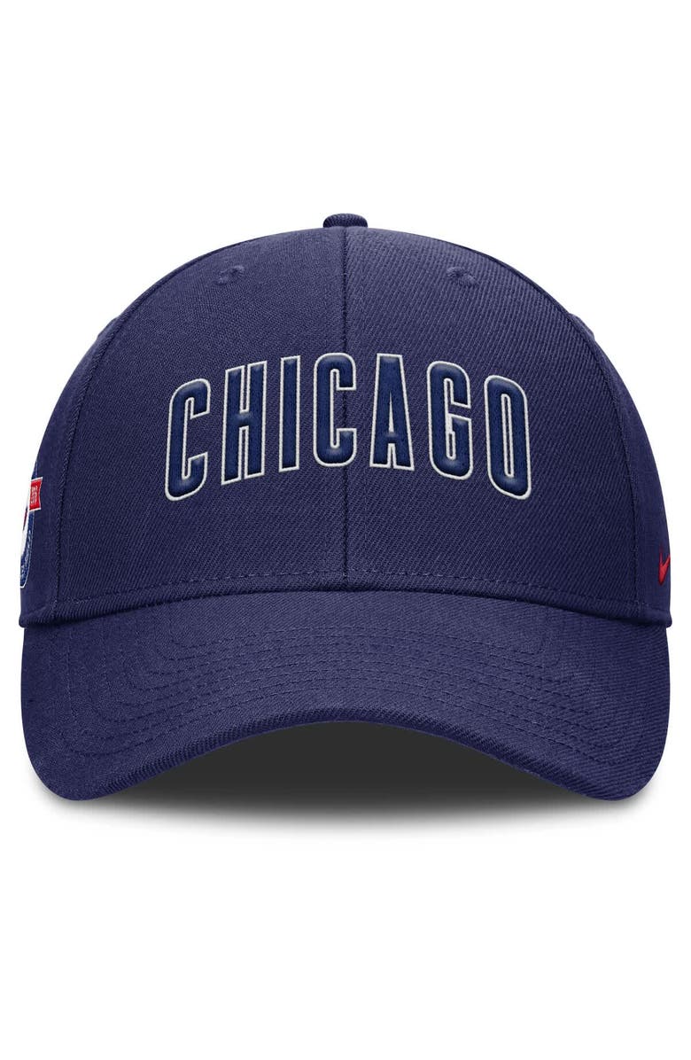 Nike Men's Nike Navy Chicago Cubs Rise Gaberdine Adjustable Hat, Alternate, color, Navy