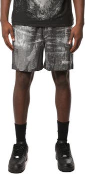 PURPLE BRAND All Around Studded Water Repellent Drawstring Shorts