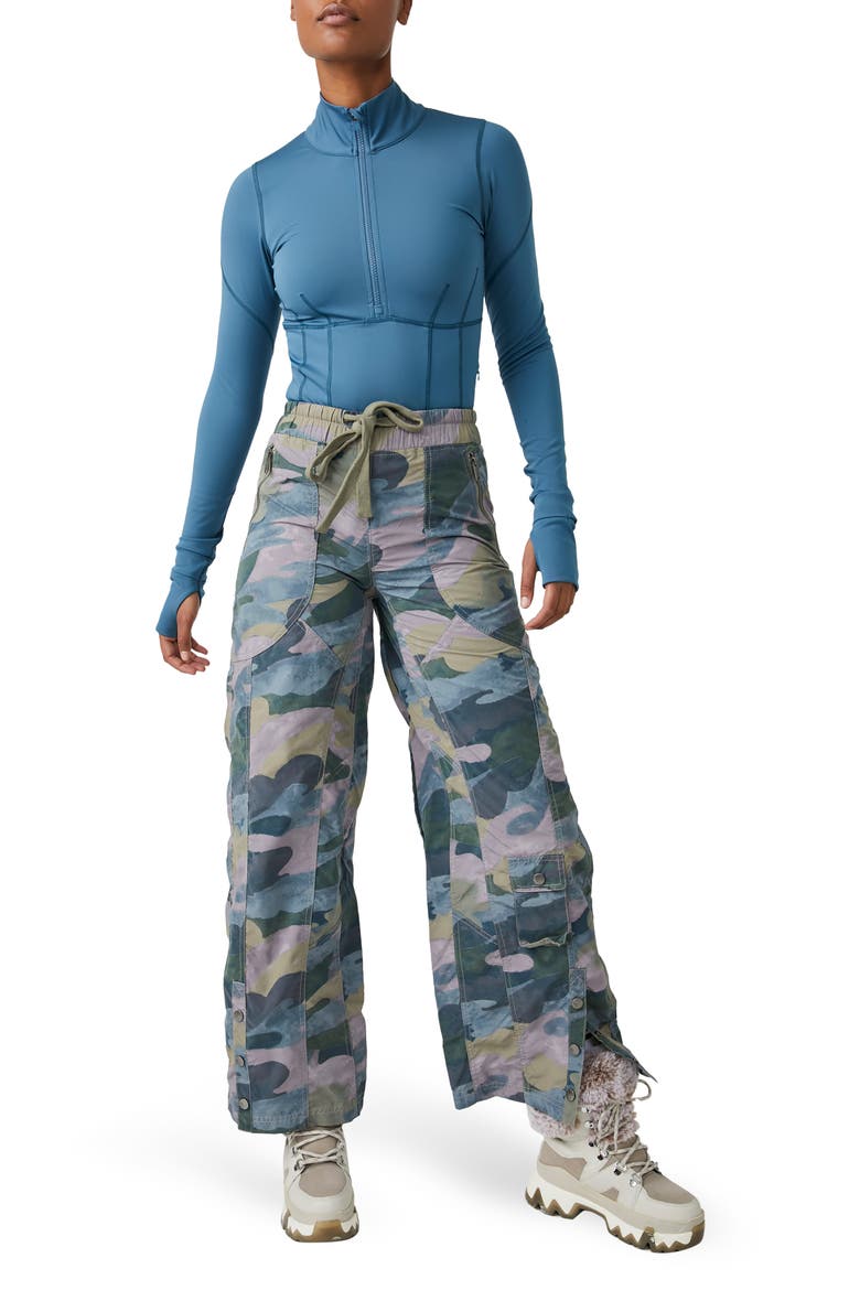 Stadium Camouflage Print Pants, Alternate, color, FOREST CAMO COMBO