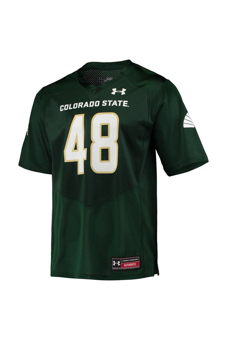 Men's Under Armour #48 Green Colorado State Rams Replica Football Jersey, Alternate, color, Green