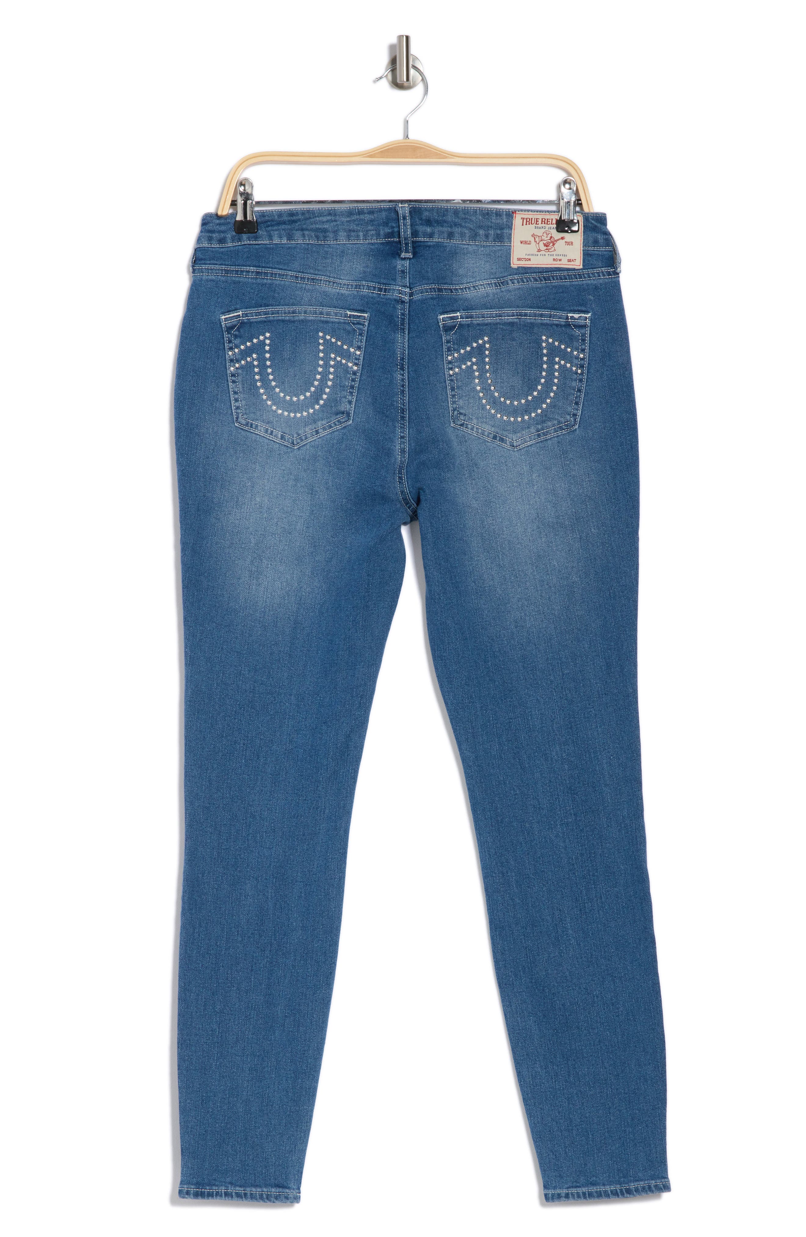 True Religion Jennie Mid Rise Super Skinny Jeans (Women) | Nordstromrack