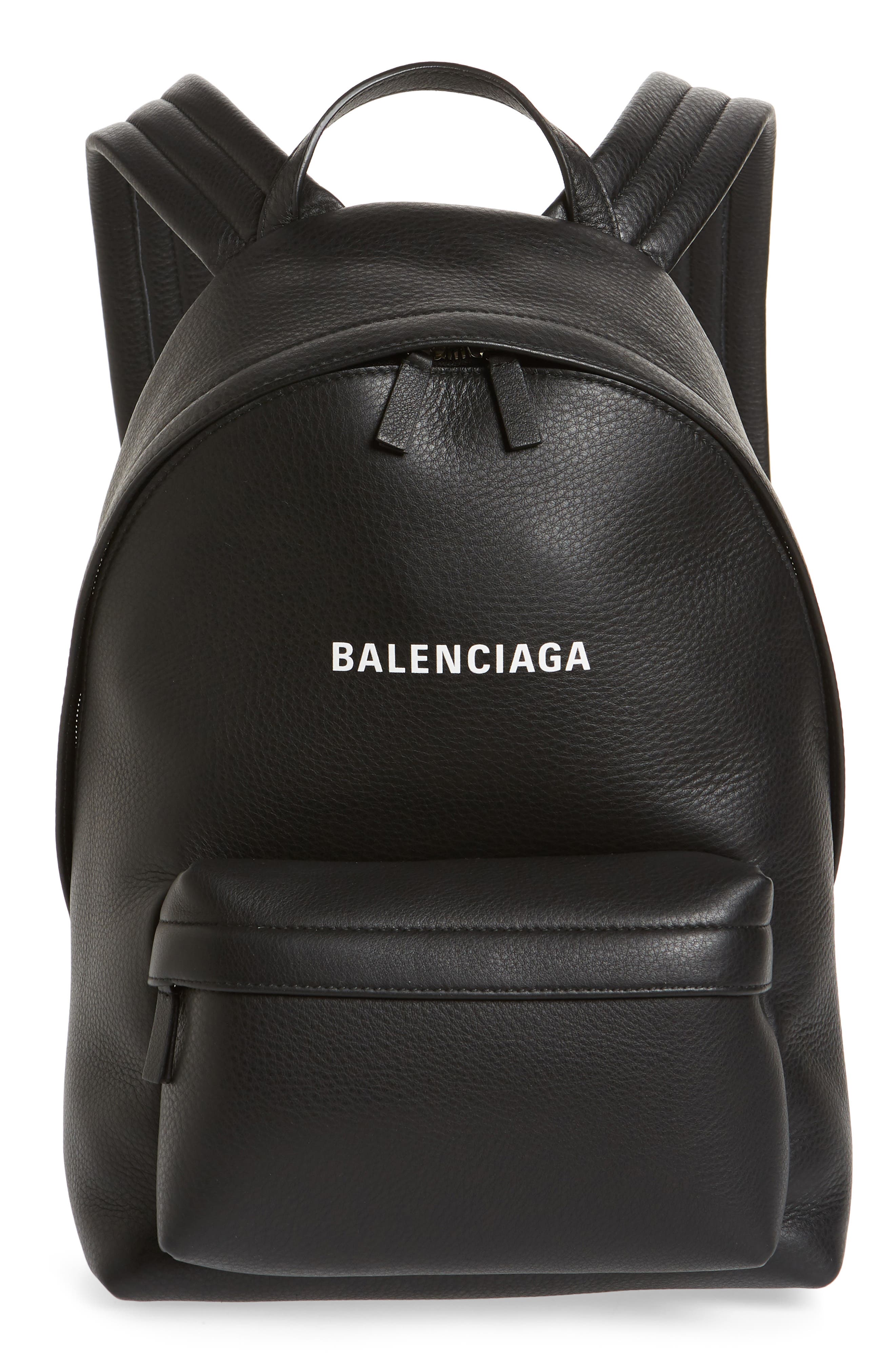 Balenciaga Everyday Calfskin Leather Backpack, Main, color, 