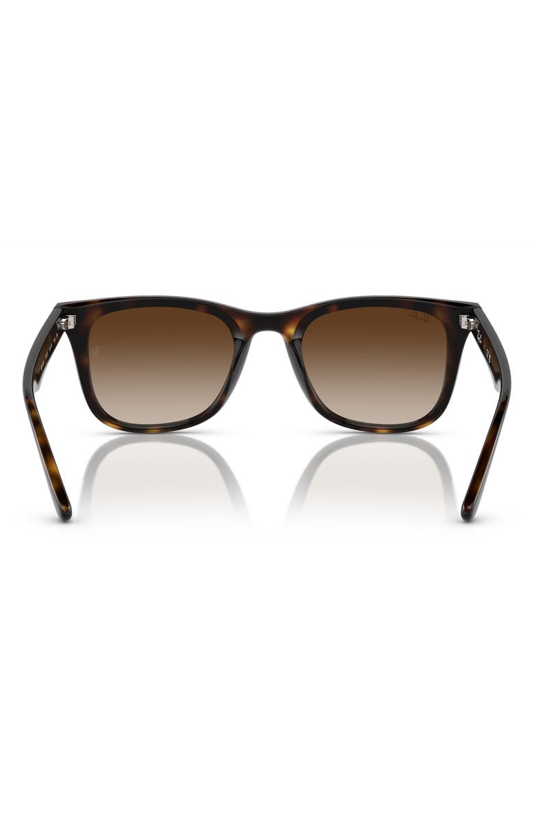 Ray-Ban 65mm Gradient Oversize Square Sunglasses, Alternate, color, Havana